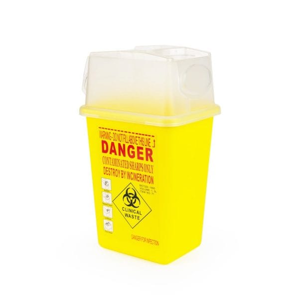 10042.jpg Container pentru ace / deșeuri înțepătoare 1 L