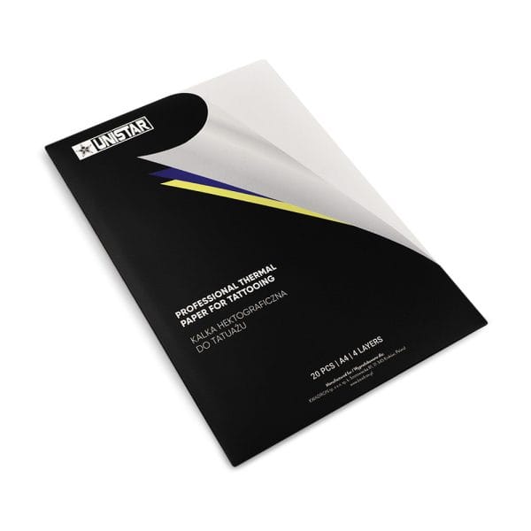 UNISTAR THERMAL COPIER HECTOGRAPH PAPER PURPLE 20 PCS produs profesional pentru tatuaj UNISTAR THERMAL COPIER HECTOGRAPH PAPER PURPLE 20 PCS produs profesional pentru tatuaj