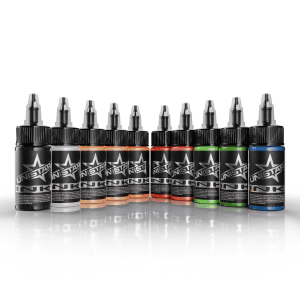 UNISTAR INK Top Basic Color Set 10 x 30 ml tus pentru tatuaj