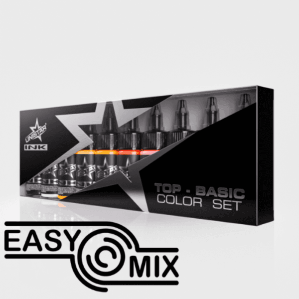 UNISTAR INK Top Basic Color Set 10 x 30 ml tus pentru tatuaj