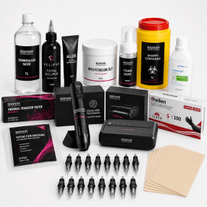 kit v3 Badass Tattoo Kit V3 – cu aparat Equaliser Pentagram și imprimantă Nemesis