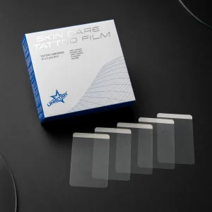 059-unistar-skin-care-film-5.webp UNISTAR Skin Care tattoo film dressing - 5 pieces - 12,5 x 12,5 cm
