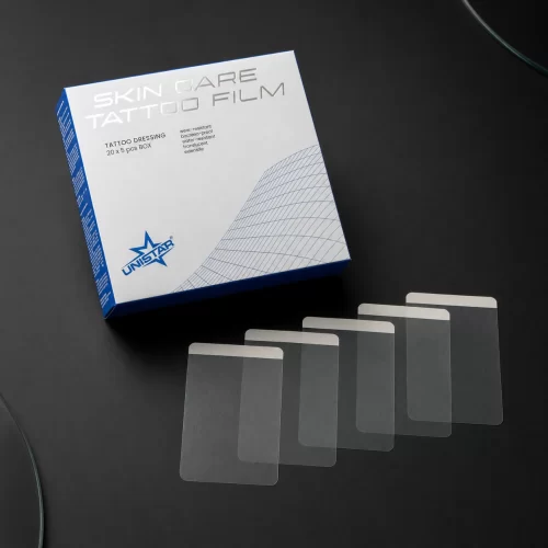 UNISTAR Skin Care tattoo film dressing - 5 pieces - 12,5 x 12,5 cm