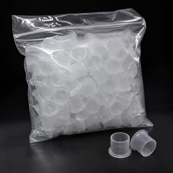 Cupe pentru tuș cu suport 13 mm - 100 buc.