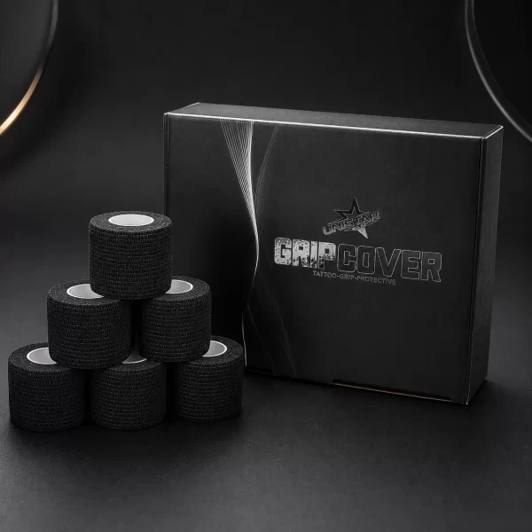 UNISTAR Grip Cover Black 4,5 cm x 5 m - set 12 role
